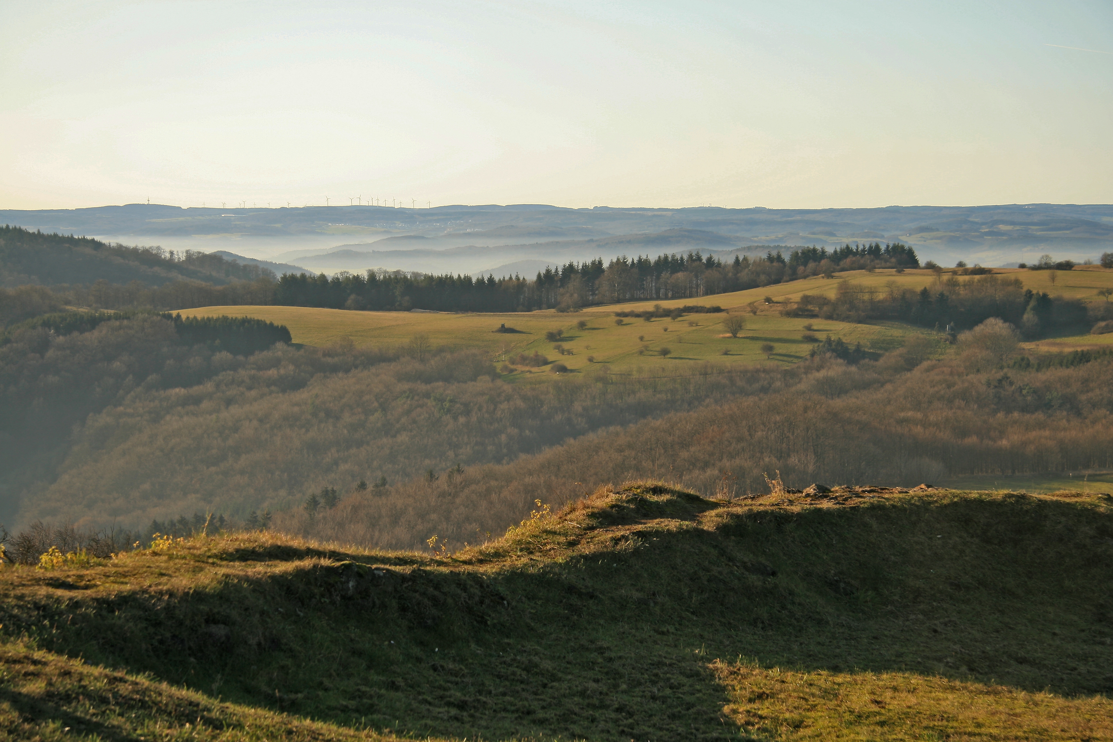Ausblick vom Schloßberg in Richtung Hohe Straße